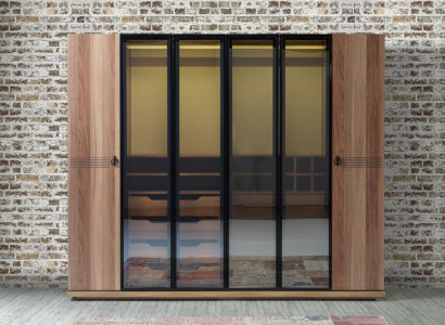 Transparent Wardrobe Furniture Luxury Design Furnishings Bedroom